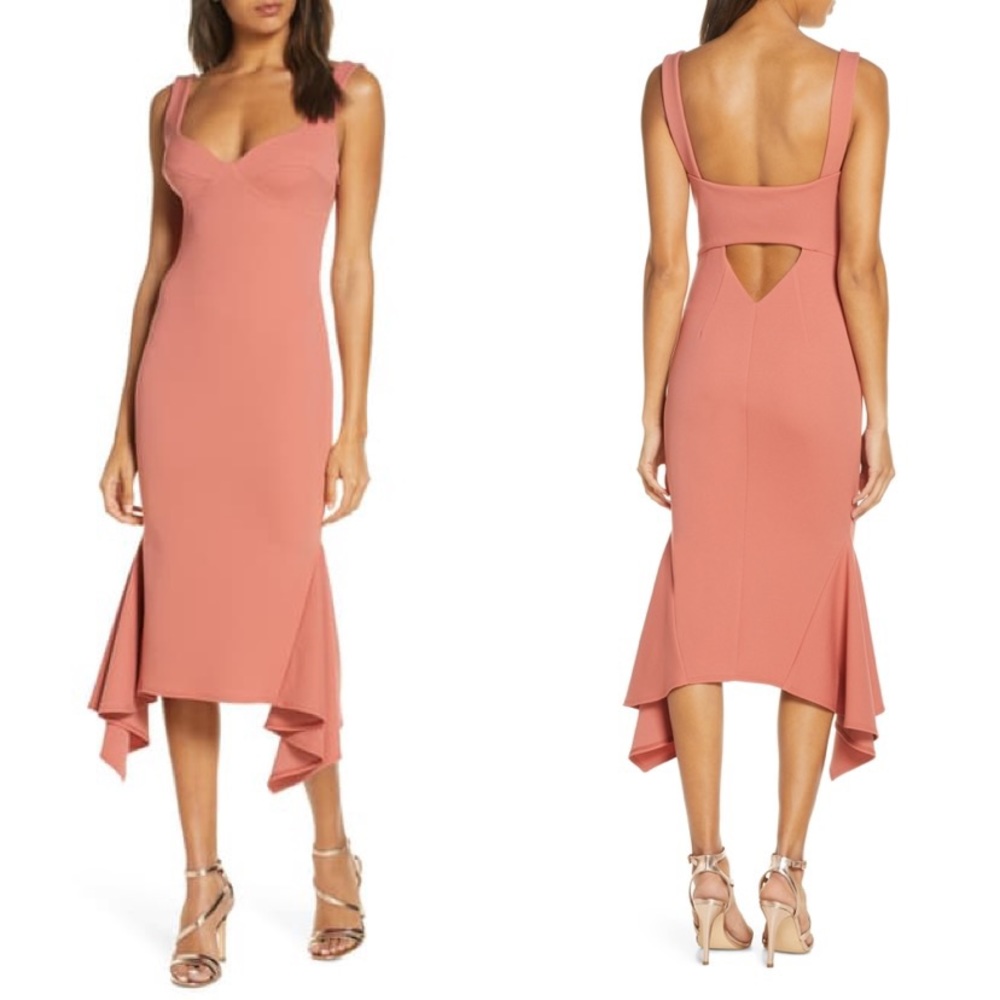 NWT Katie May Flamenco Crepe Cocktail Dress